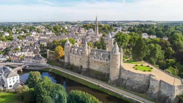 cité de caractère, kanaal Nantes-Brest, kasteel, Josselin, Morbihan, Bretagne