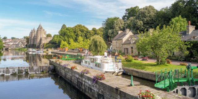 Castello di Josselin sul Canale di Nantes a Brest