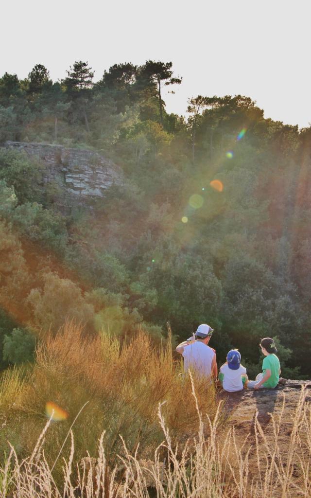 Coucher De Soleil Au Vallon De La Chambre Au Loup - famille