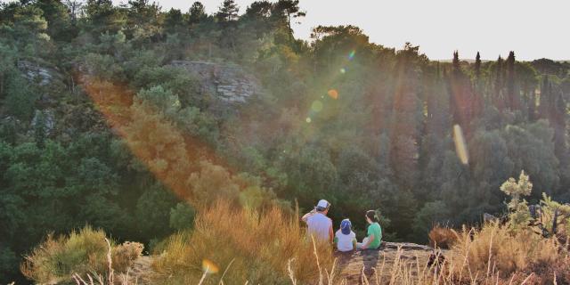 Puesta de sol en el Vallon De La Chambre Au Loup - familia