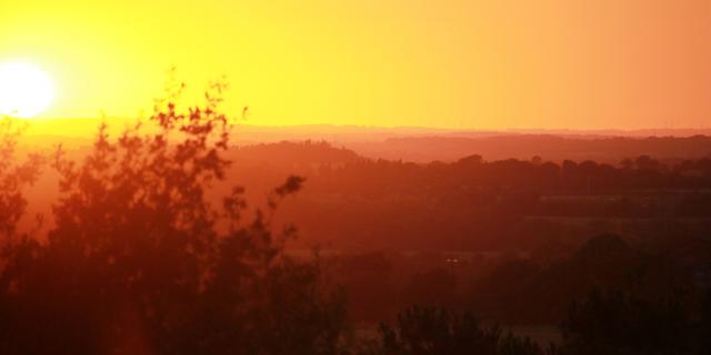 Puesta de sol en el Vallon De La Chambre Au Loup