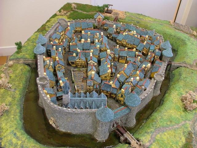 maquette Ploërmel ville fortifiée