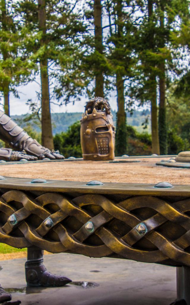 La Table Ronde Néant-sur-Yvel koning Arthur kunstwerk