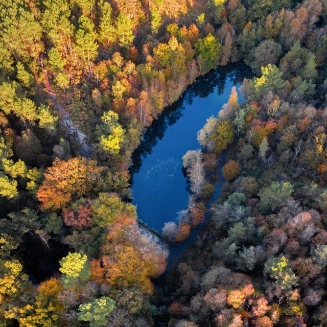 Le Val Sans Retour, le Miroir aux Fées vue du ciel