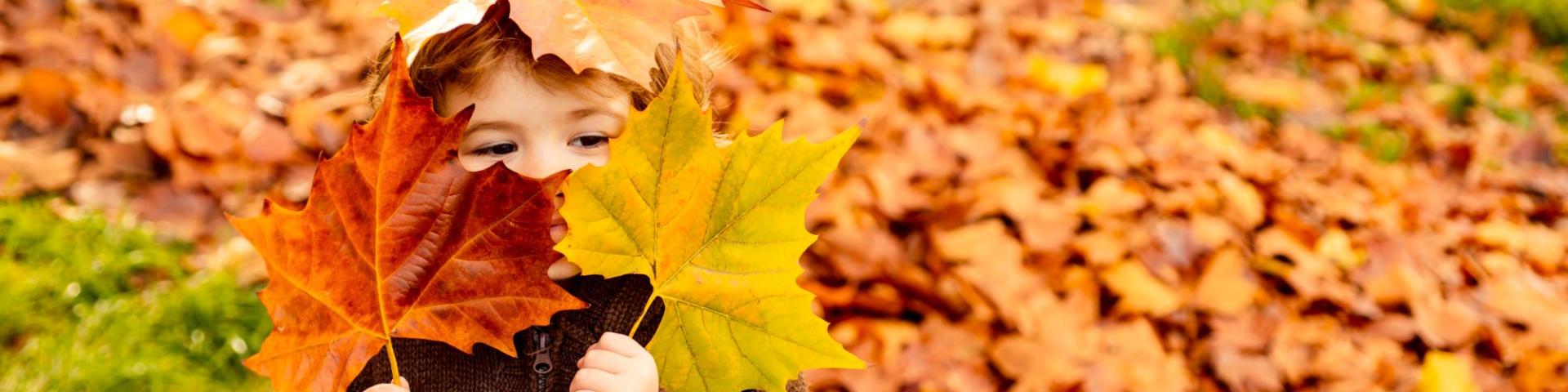 otoño familia niños