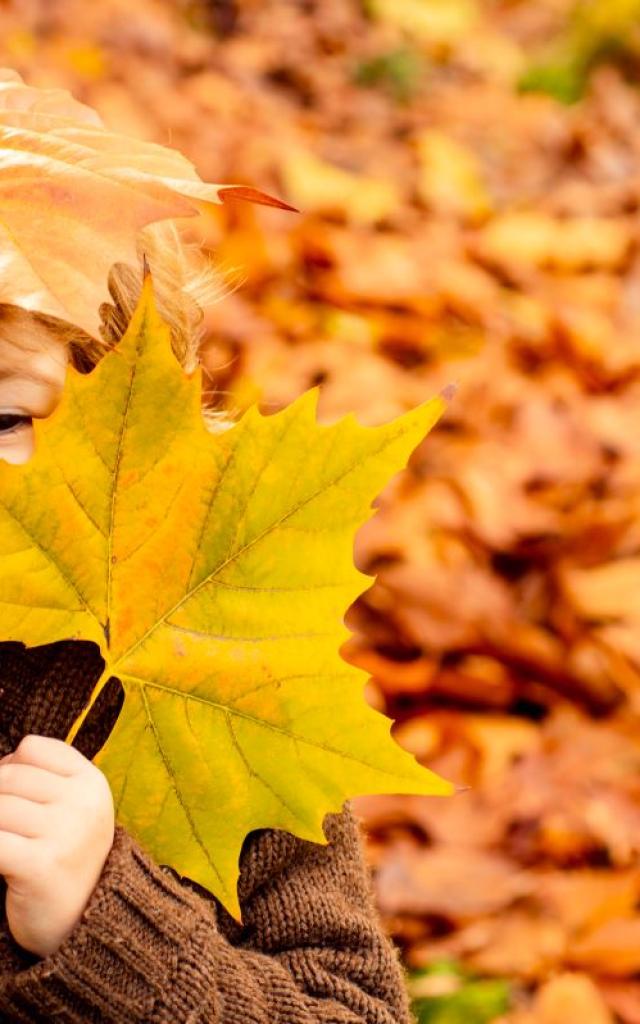 autunno famiglia bambini