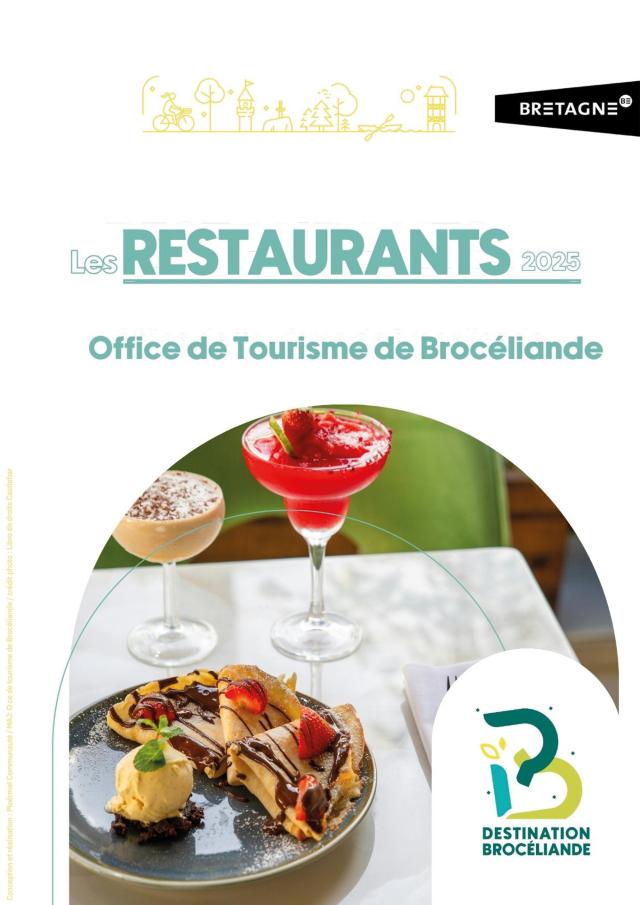 Restaurants 2025 Office de tourisme de Brocéliande